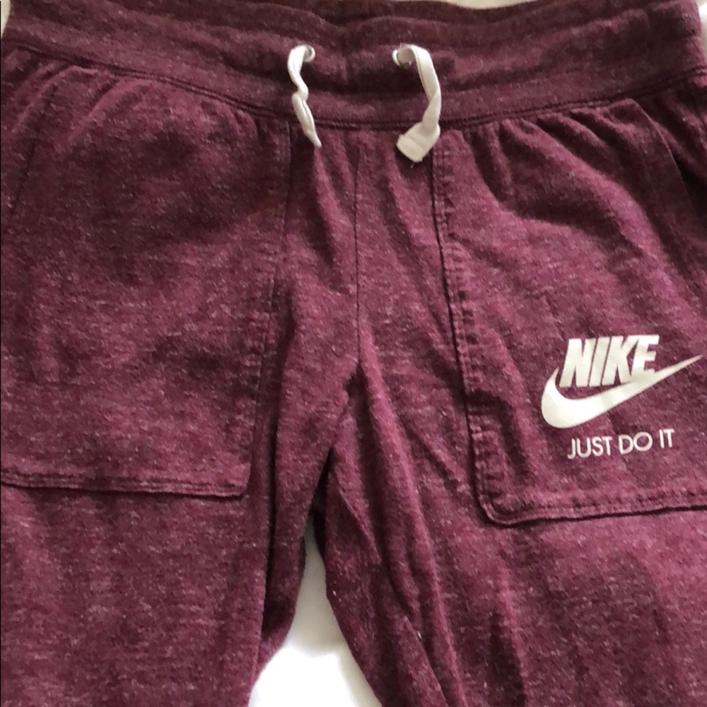 Nike burgundy vintage sweat pants